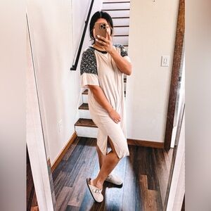 POL Beige Dress lightweight stretchy NWOT Medium